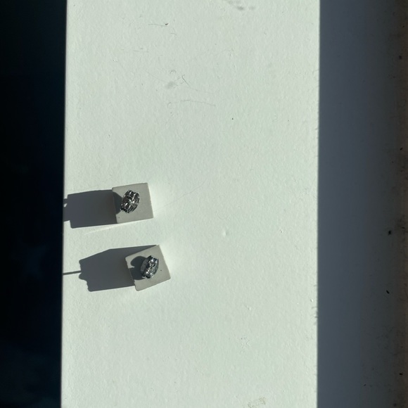 Urban Olive Design Concrete Cube Earrings - Picture 7 of 8